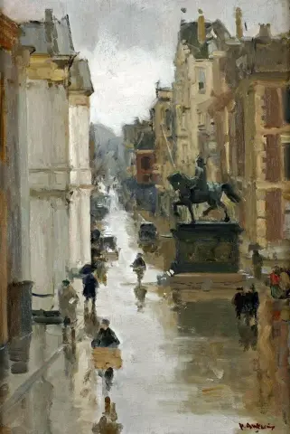 Een zicht op het Noordeinde Den Haag