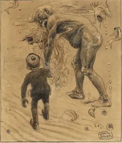 Gossen Och Nacken - Nu Skall Vi Ha Riktigt Roligt Sade Nacken Och Tog Johan I Hand ca. 1903