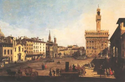 Piazza Della Signora i Florens