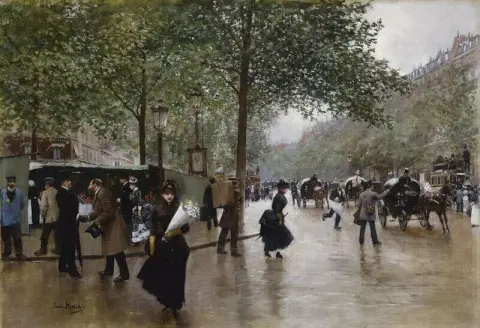 그랑 대로(Grands Boulevards)에서