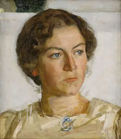 Portratt Av Bodil Faber ca. 1905