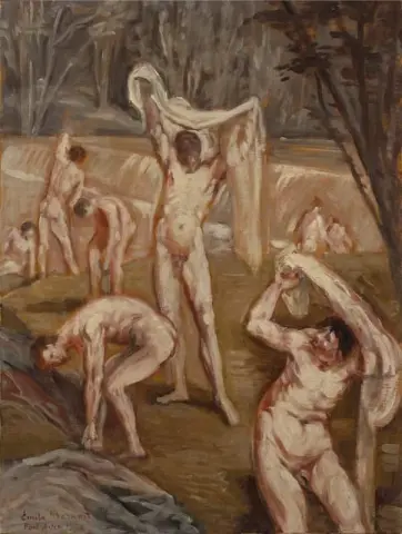 Bañistas y bañistas Pont-aven 1940