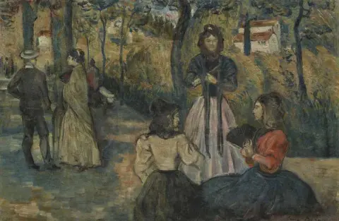 Conversación en el parque