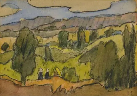阿文桥周围的风景 1889