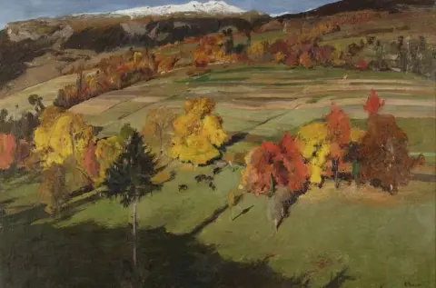 Les Hauts De Saviese 秋季风景，Ca. 1904