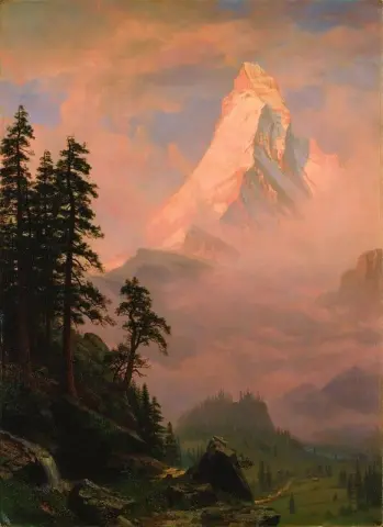 马特洪峰日出，约 1875 年