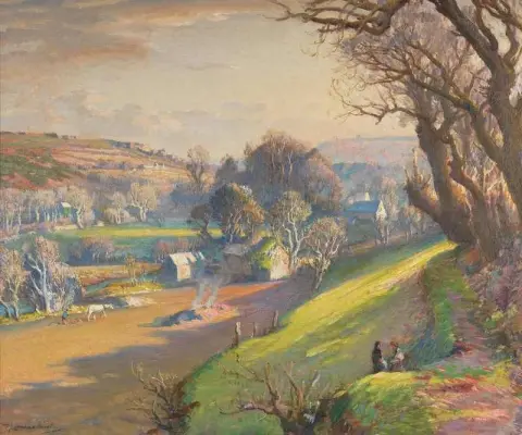 Serata di Primavera Dorata Valle Lamorna