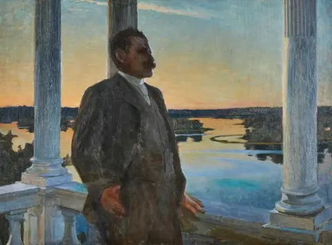 Portratt Av Verner Von Heidenstam Ca. 1900