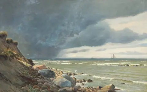 Coastal Scene With Storm Clouds 1919