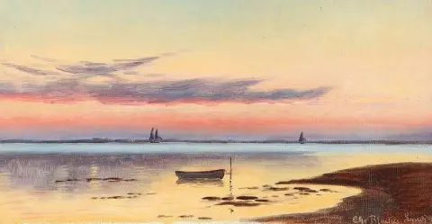 Coastal Scenery With A Sunset In Lyn S