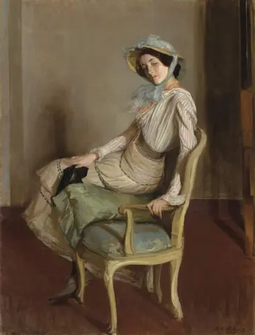 Desiree Manfred 《夏日女孩》中的牧羊女，约 1904 年