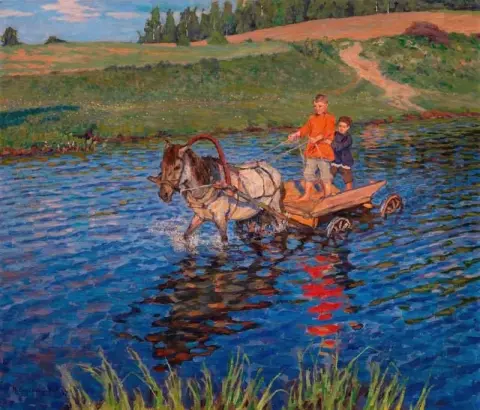Het oversteken van de rivier