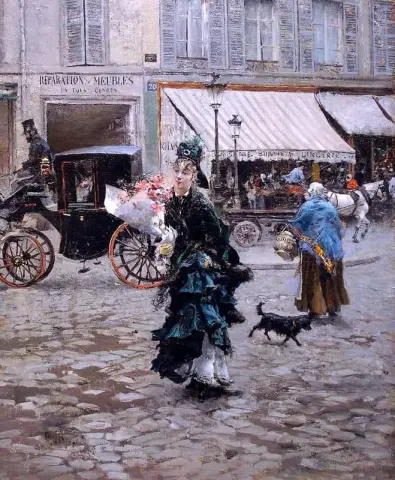 Cruzando la carretera 1873-75