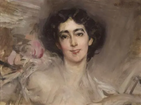 艾拉·德·沃尔夫 (Ella De Wolfe) 的肖像，后来被称为埃尔西 (Elsie) 门德尔夫人 (Lady Mendl)