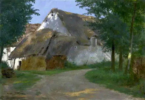 Ферма у входа в лес 1860-80 гг.