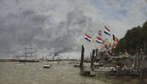 アントワープ。英国艦隊が城塞に埋葬された兵士の遺骨を引き取りに来る 187