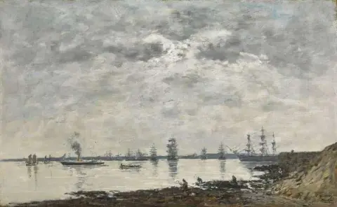 港のブレスト・バトゥー 1870～1873年頃