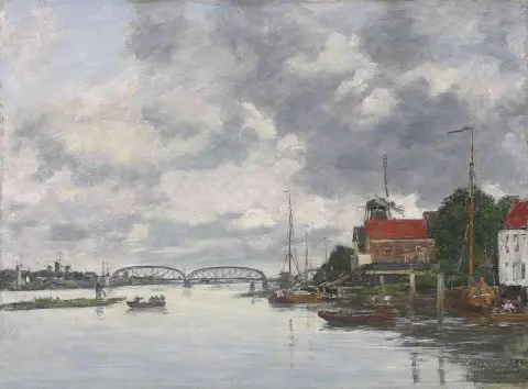도르드레흐트. 뫼즈 위의 다리 1884
