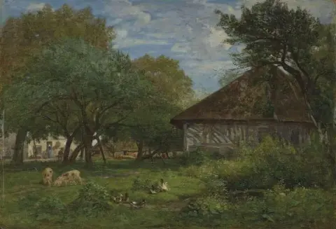 Farm Around Honfleur Ca. 1856-60