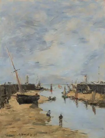 Jetees De Trouville Low Tide 1894