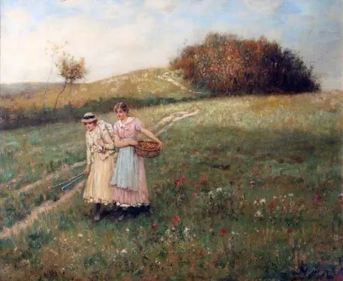 Pähkinäruskeat piikat n. 1880
