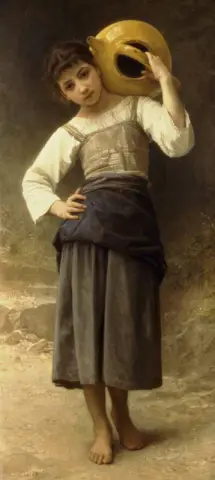 去喷泉的年轻女孩 1885