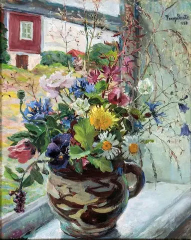 Flores en la ventana