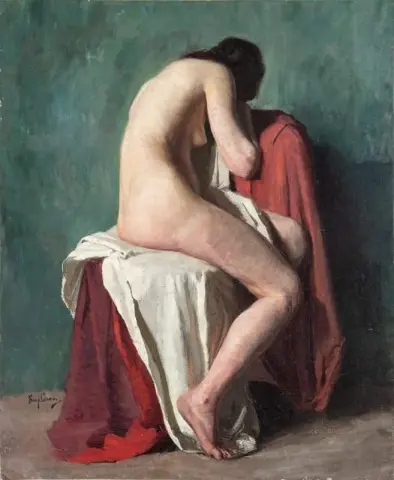 Modelo desnuda antes de 1887