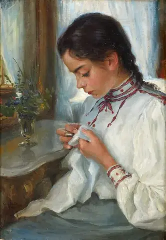 Retrato Av Astrid Brate 1901