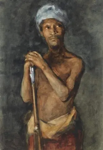 印度尼西亚士兵，约 1884 年