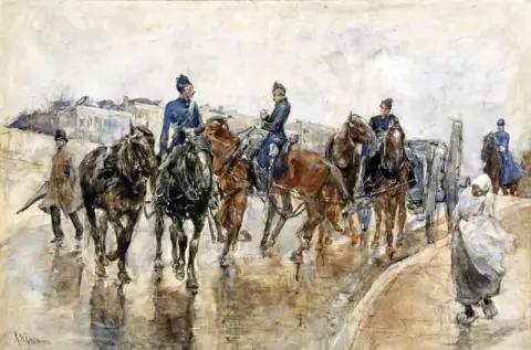 从演习归来，约 1883 年
