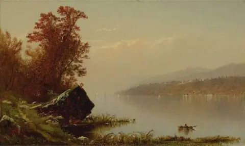 Op de Hudson 1864