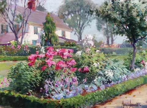 Miss Katharine Ludington S Garden Lyme Connecticut Ca. 1914