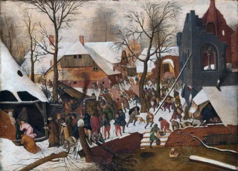 Worship of kings in the snow