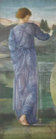 En kvinnlig figur i ett landskap ca 1866