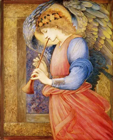 Ängel som spelar en Flageolet 1878
