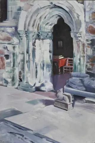 פנים של מנזר איון דלת האוצר