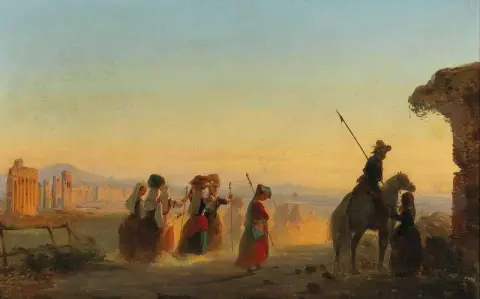 Rome The Via Appia At Dawn