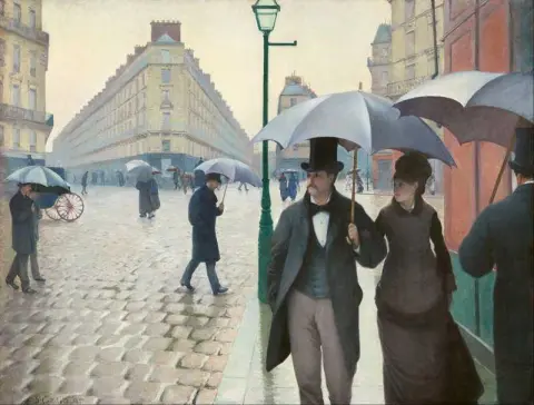 Dia chuvoso da rua de Paris, 1877