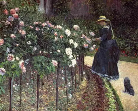 Rosas no jardim em Petit Gennevilliers 1886