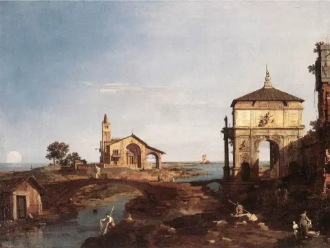 Capriccio med venetianske motiver