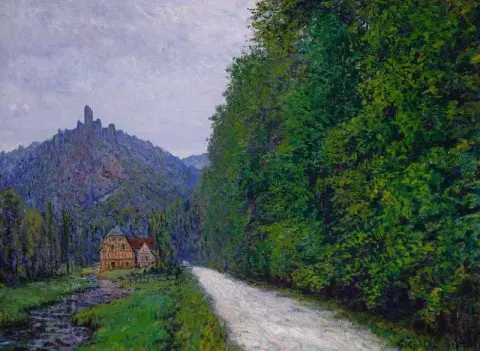 Chemin Le Soir Pres De Wiesbaden 1919