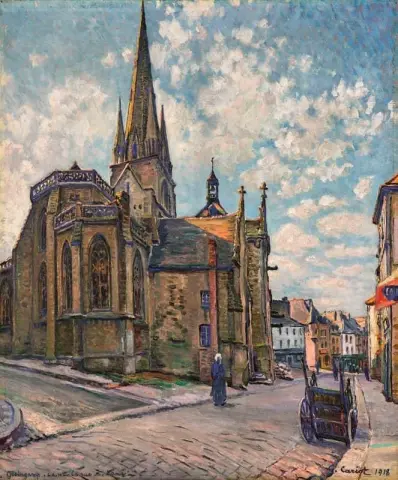 Eglise Guingamp Rue Notre-dame 1918