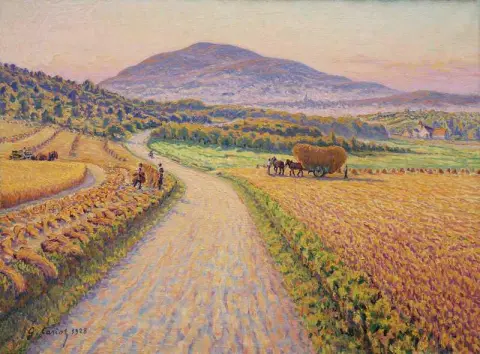 干草堆风景 1928