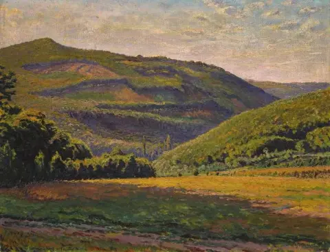 Hansen Kopf 在陶努斯山的景色 1919
