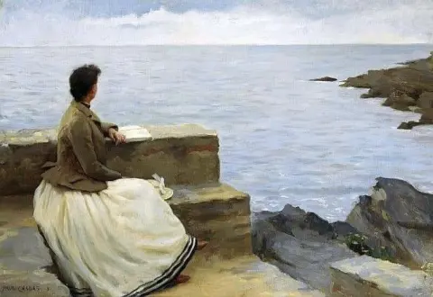 Frau Am Meer 1890
