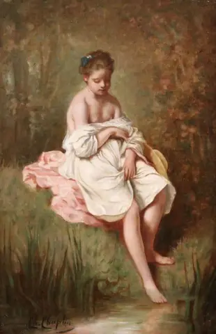 Baigneuese Hacia 1880