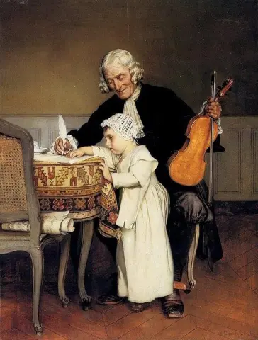 La lección de música 1890