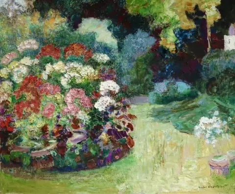 Der Blumengarten um 1910