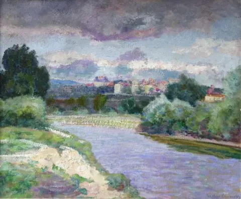 Am Fluss ca. 1910
